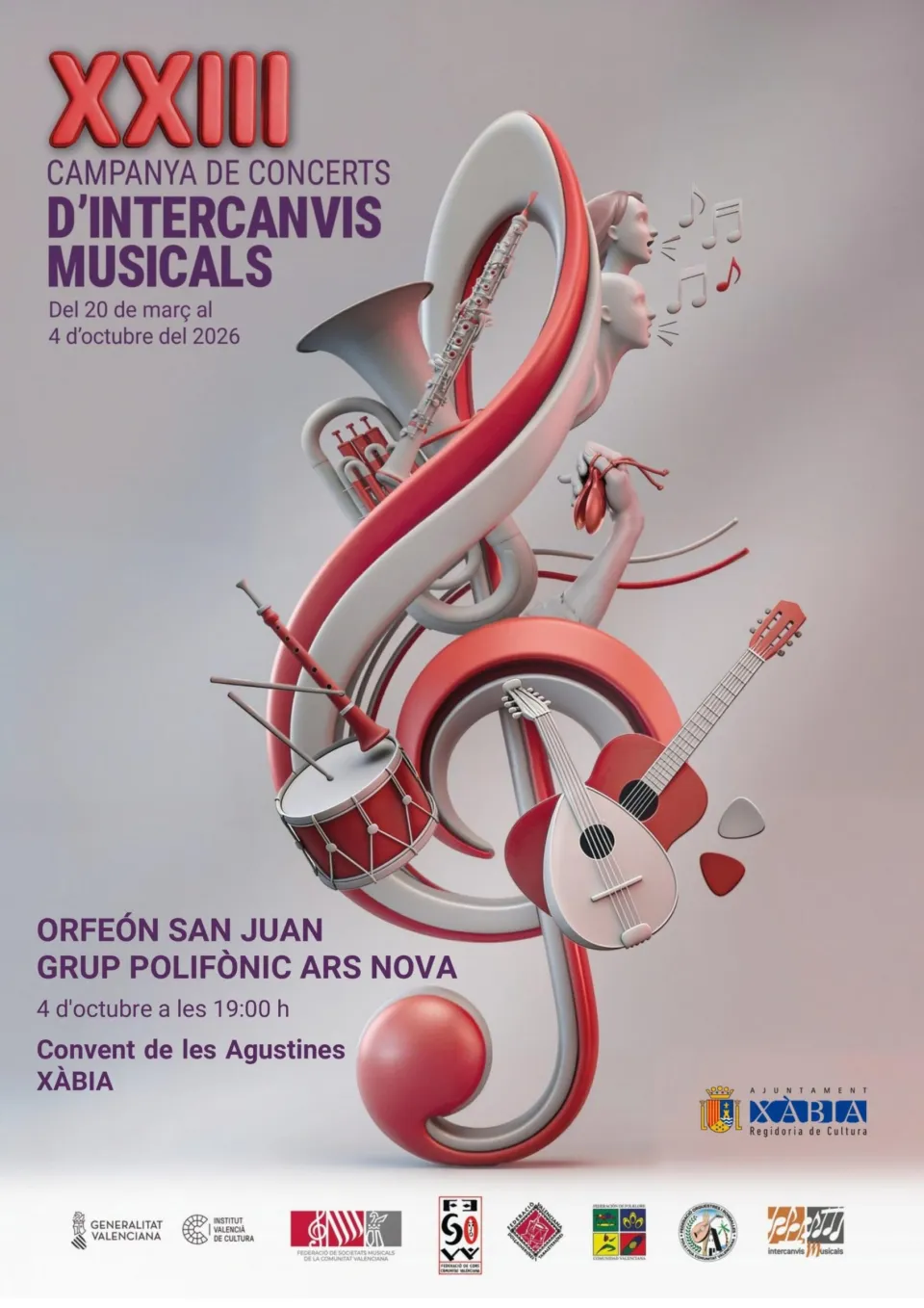 Two choirs unite their voices in Xàbia to close Musical Exchanges cycle