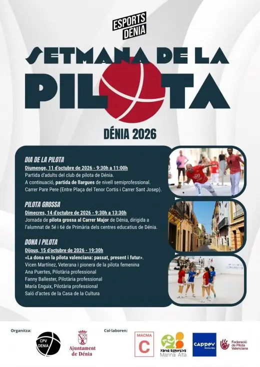 Dénia launches first Pilota Week with activities from 11 to 15 October