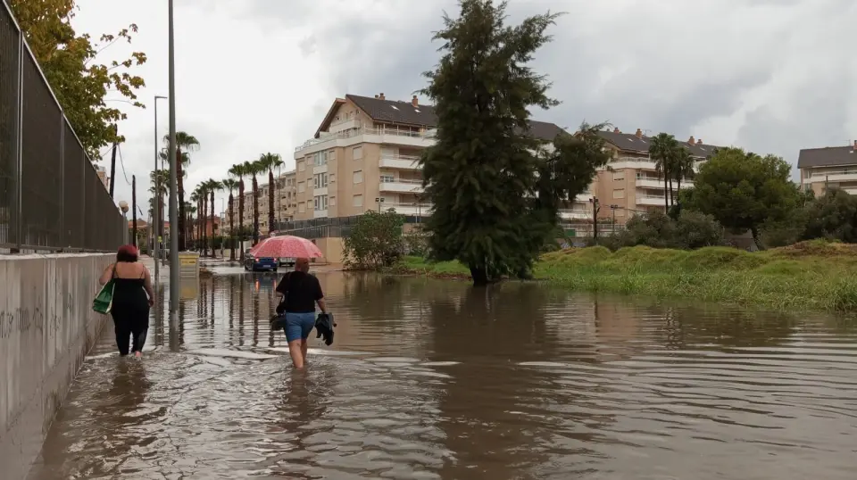 Dénia dopo forti piogge