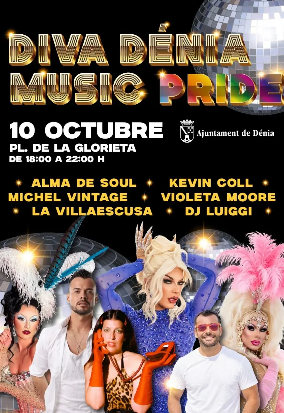 Il Diva Dénia Music Pride torna a Dénia con la sua terza edizione intorno al 10 ottobre
