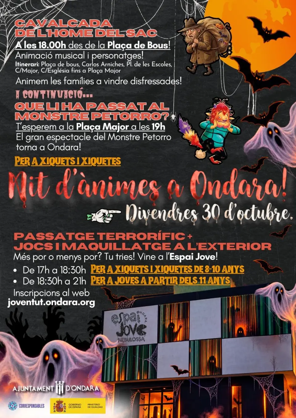 Ondara organises 'Nit d'Ànimes' 2026 with procession, children's show and haunted passage