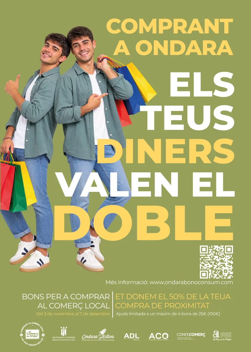 Ondara presenta los Bons Consum 2026 para duplicar el valor de las compras en el comercio local